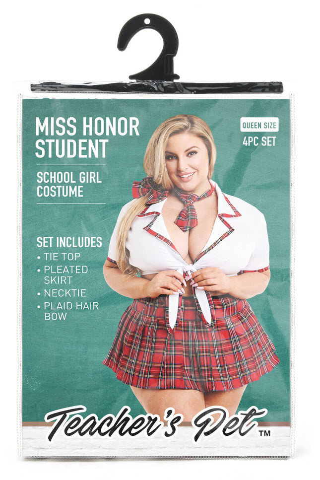 Erotic Costume Teacher’s Pet School Girl Red Queen size